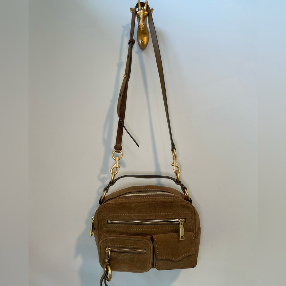 Rebecca Minkoff Brown Suede Crossbody Bag